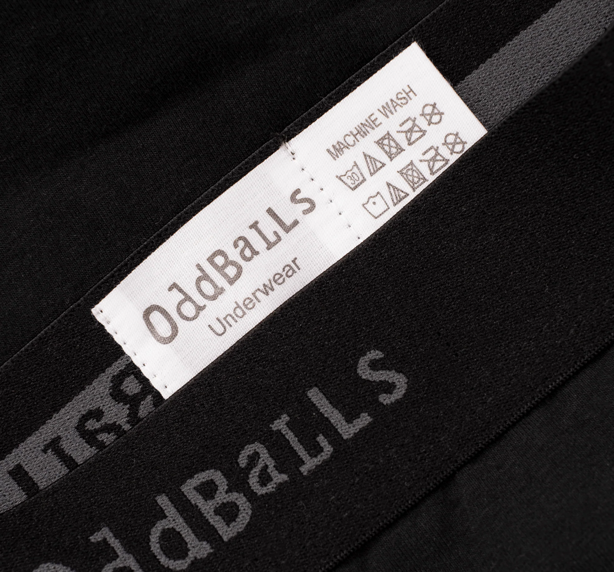Black & Grey - Mens Cotton Boxer Shorts - Image 3