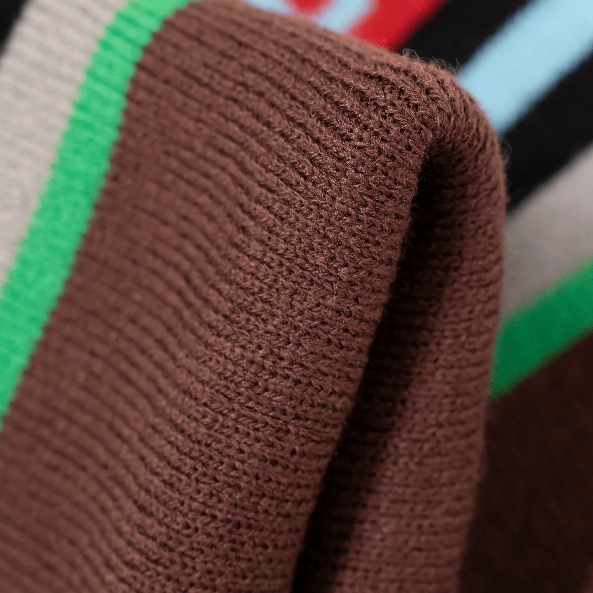 Black | Red | Sky | Grey | Brown - Bobble Hat - Image 2