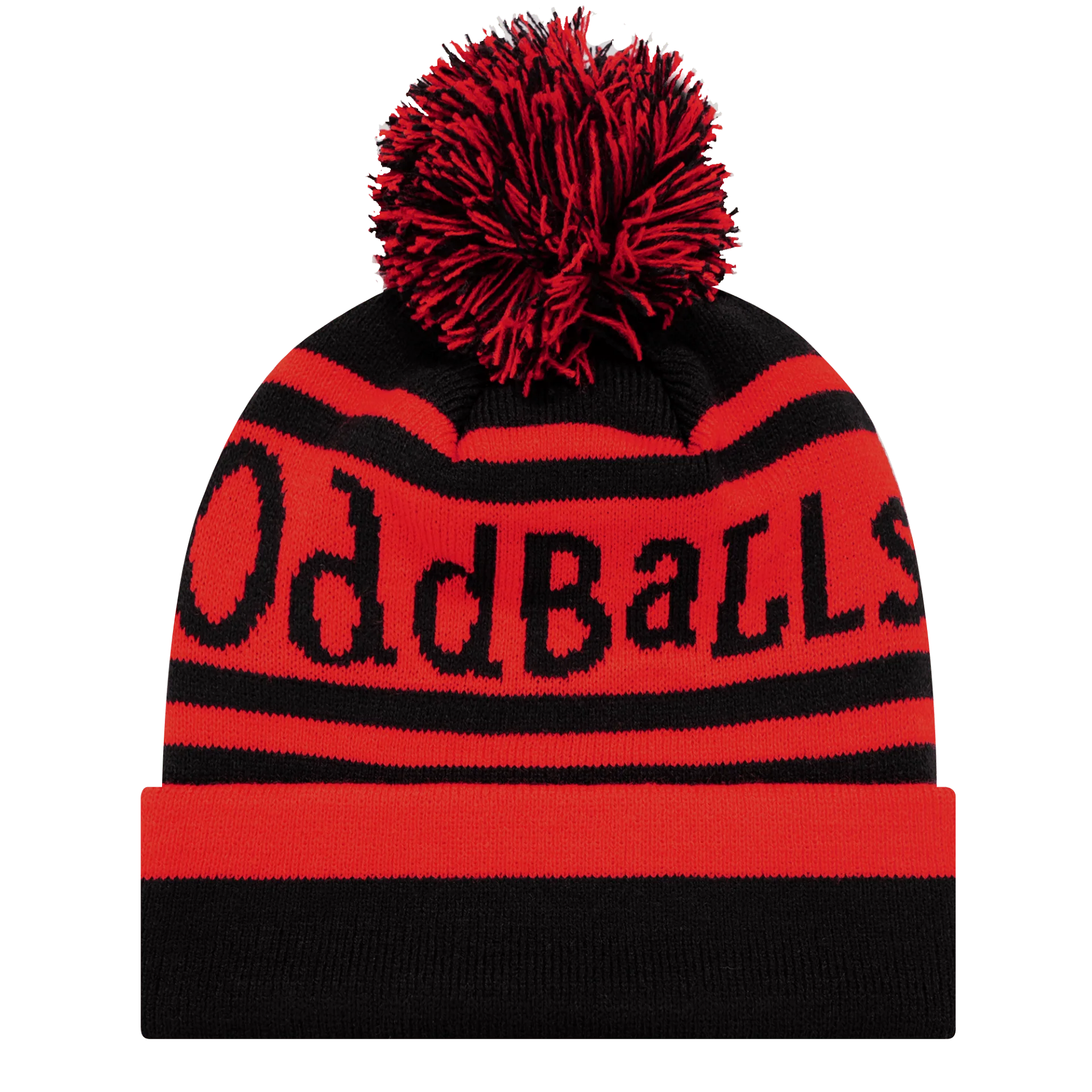 Black | Scarlet - Bobble Hat