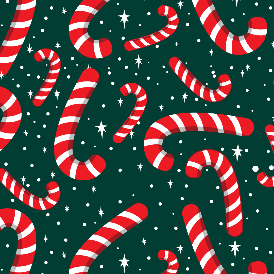 Goolies (Kids) Short Pyjamas - Candy Canes - Shorts & T-Shirt - Image 2