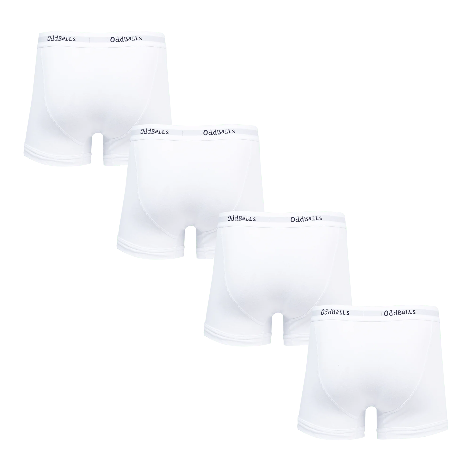 Classic White Bundle - Mens Boxer Shorts 4 Pack Bundle - Image 2