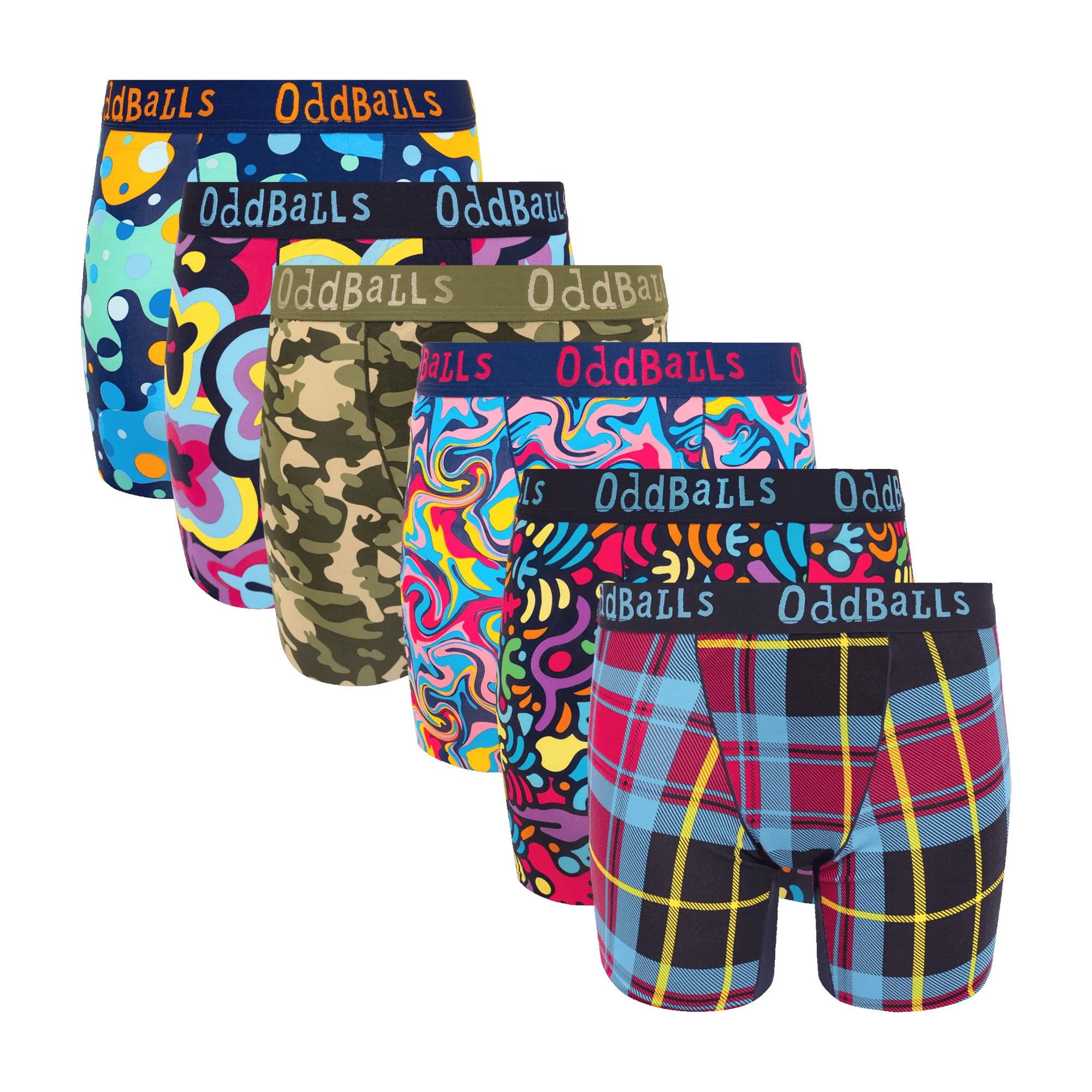 Collector's Bundle - Ladies Bamboo Boxer Shorts 6 Pack Bundle