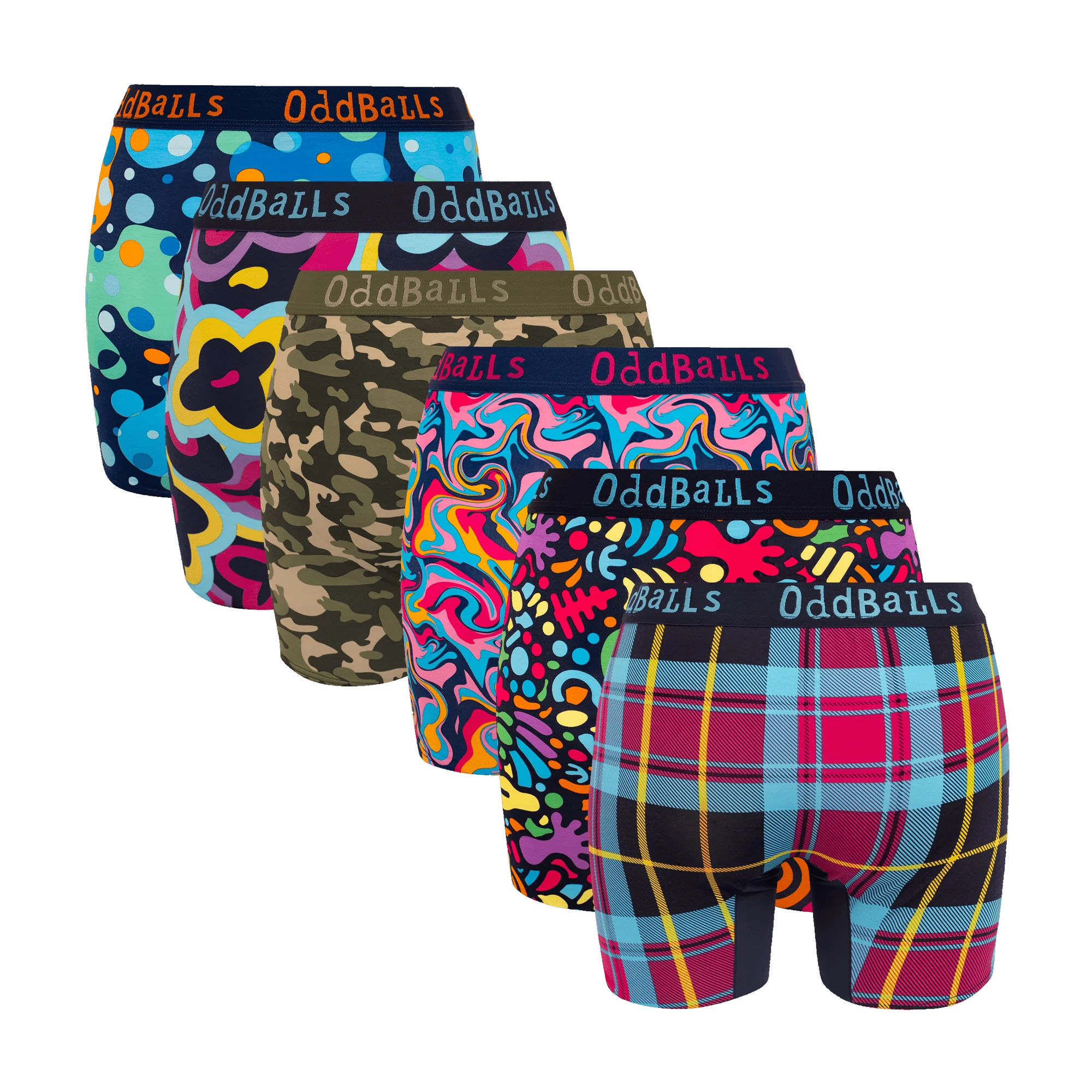 Collector's Bundle - Ladies Bamboo Boxer Shorts 6 Pack Bundle - Image 2