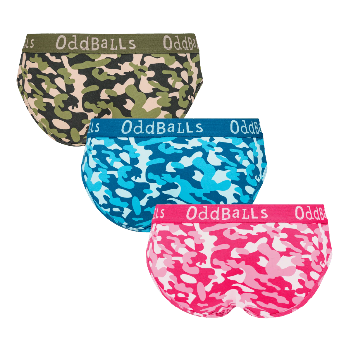 Colourful Commando Bundle - Ladies Briefs 3 Pack Bundle - Image 2