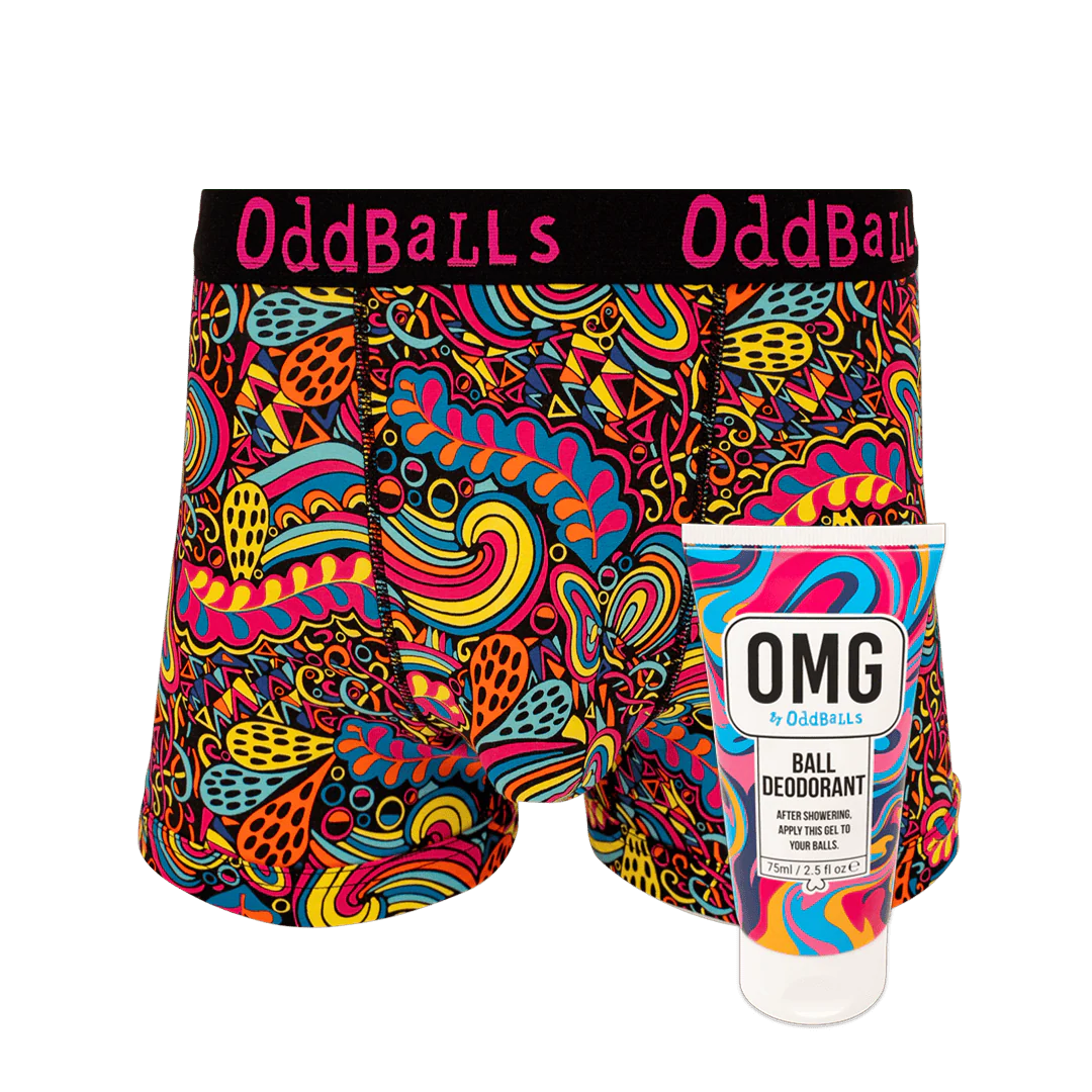 Enchanted - Mens Boxer Shorts & Ball Deodorant Bundle