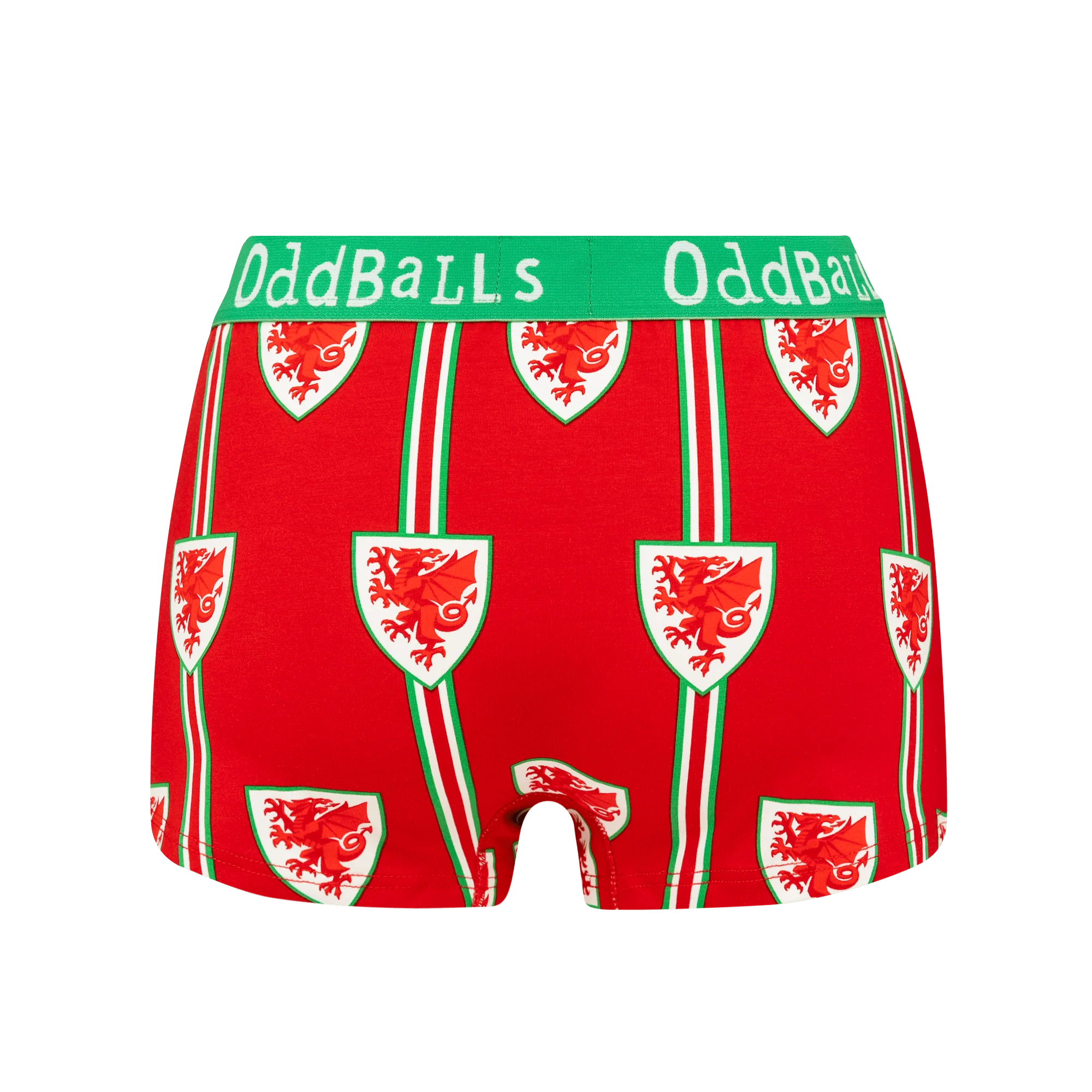 FA Wales Red & Green - Ladies Boxers - Image 2