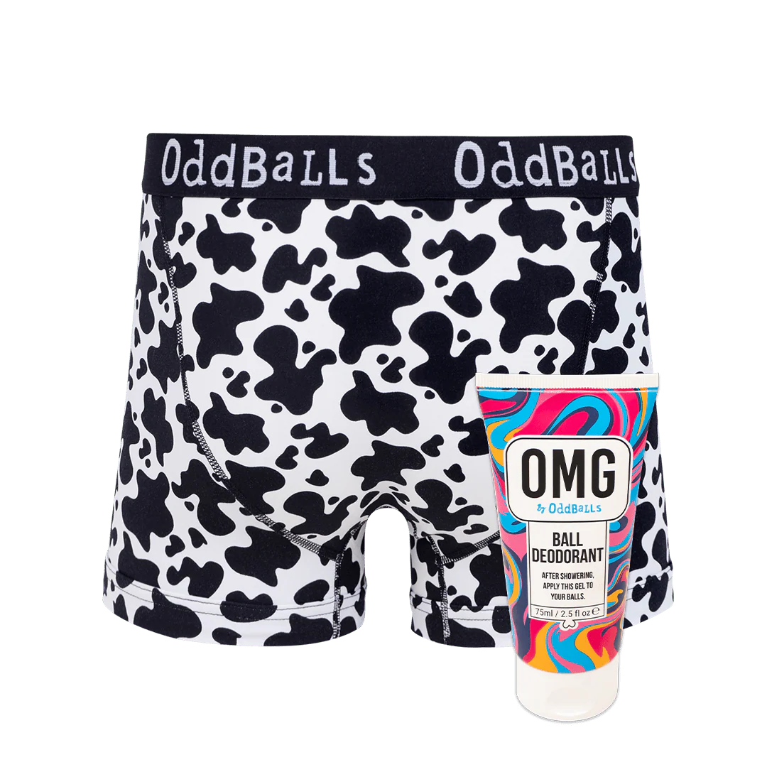 Fat Cow - Mens Boxer Shorts & Ball Deodorant Bundle - Image 2
