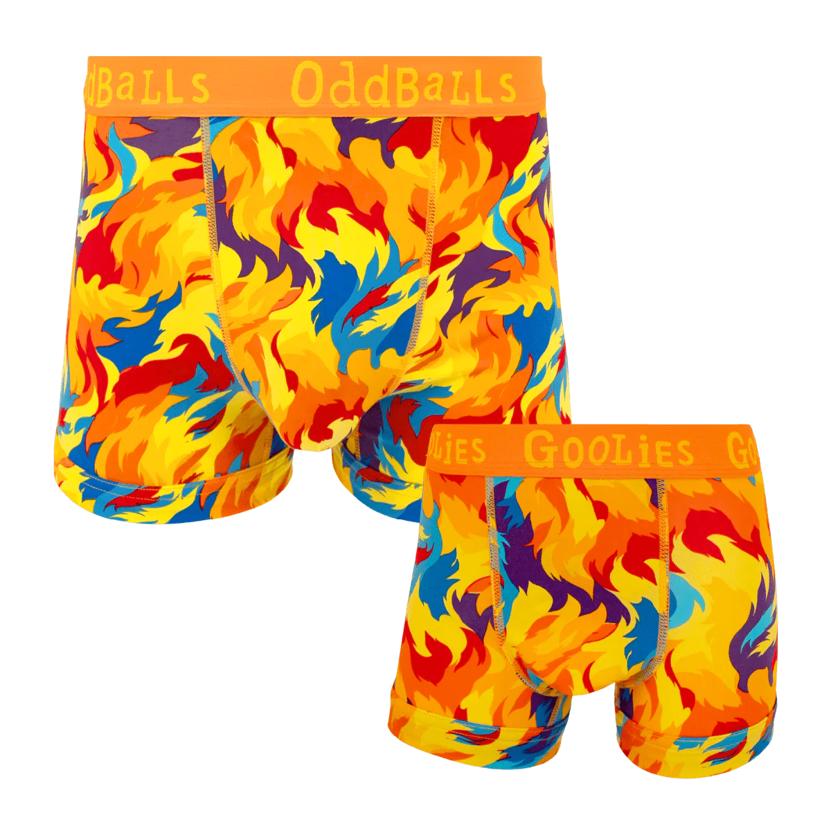 Great Balls of Fire Dad & Lad Bundle - Mens Boxer Shorts & Kids Boxer Shorts Bundle