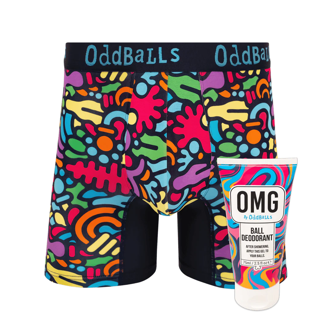 Jurassic - Mens Bamboo Boxer Shorts & Ball Deodorant Bundle