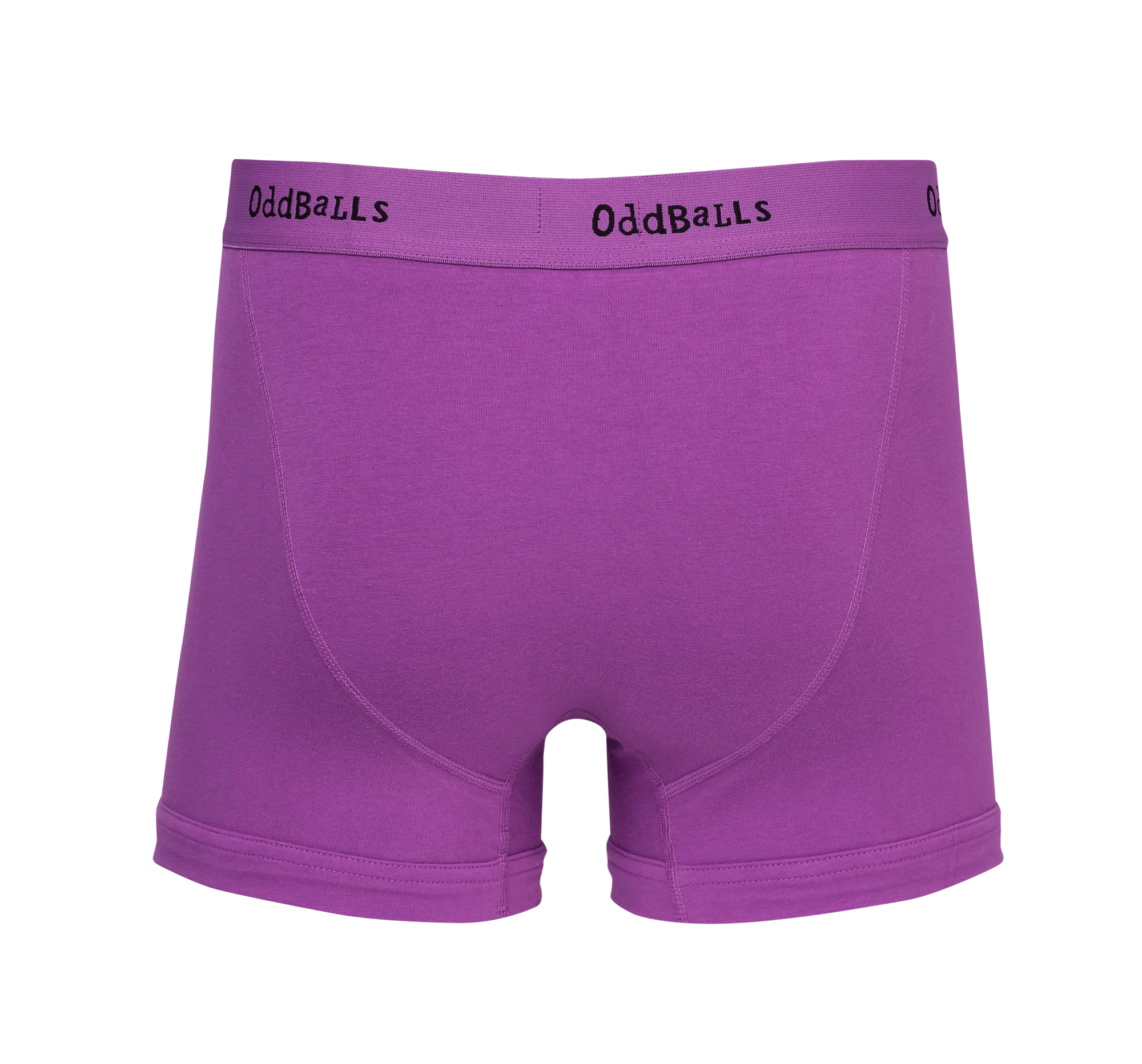 Purple & Black - Mens Cotton Boxer Shorts - Image 2