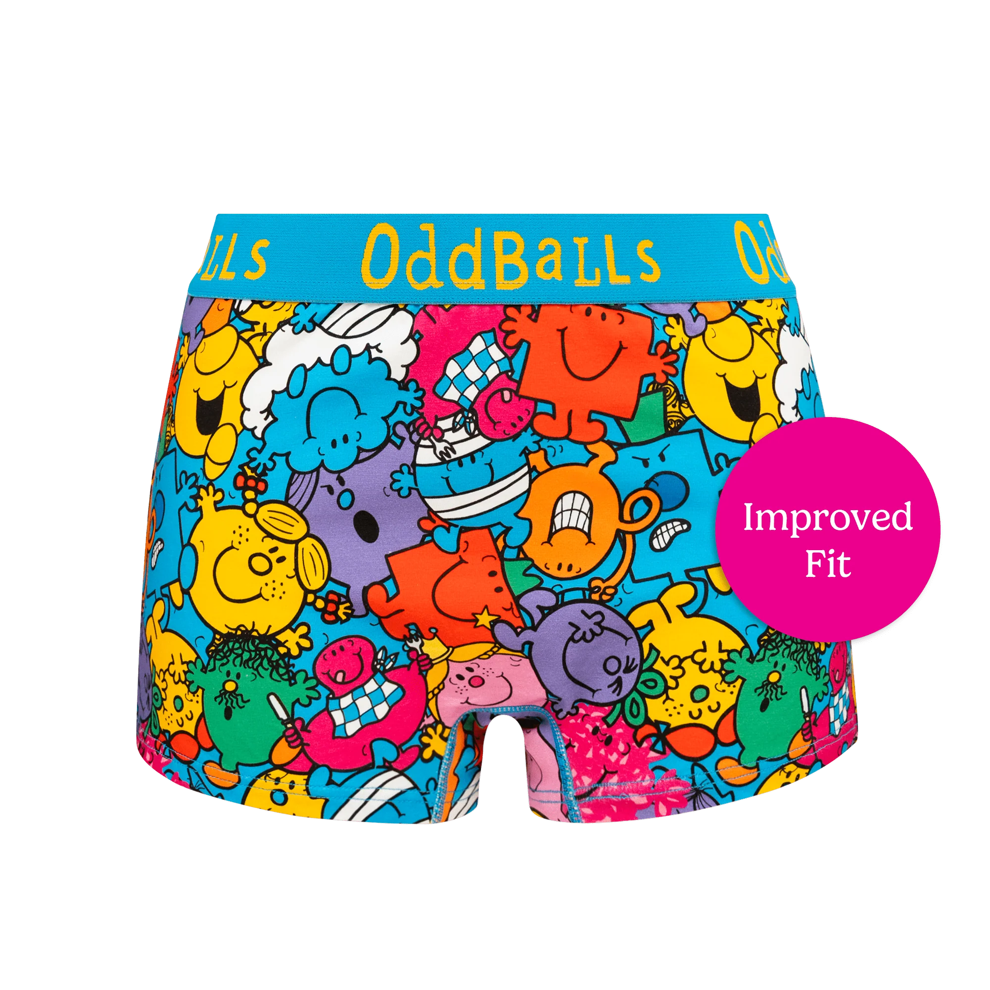 Mr Men Multi - Ladies Boxers - Image 2