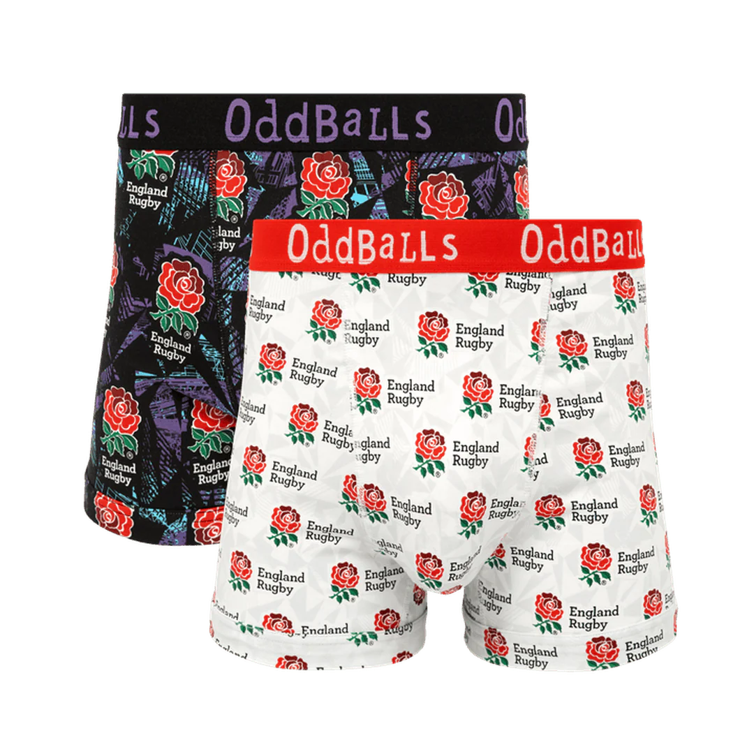 England Rugby Union 25/26 Bundle - Mens Boxer Shorts 2 Pack