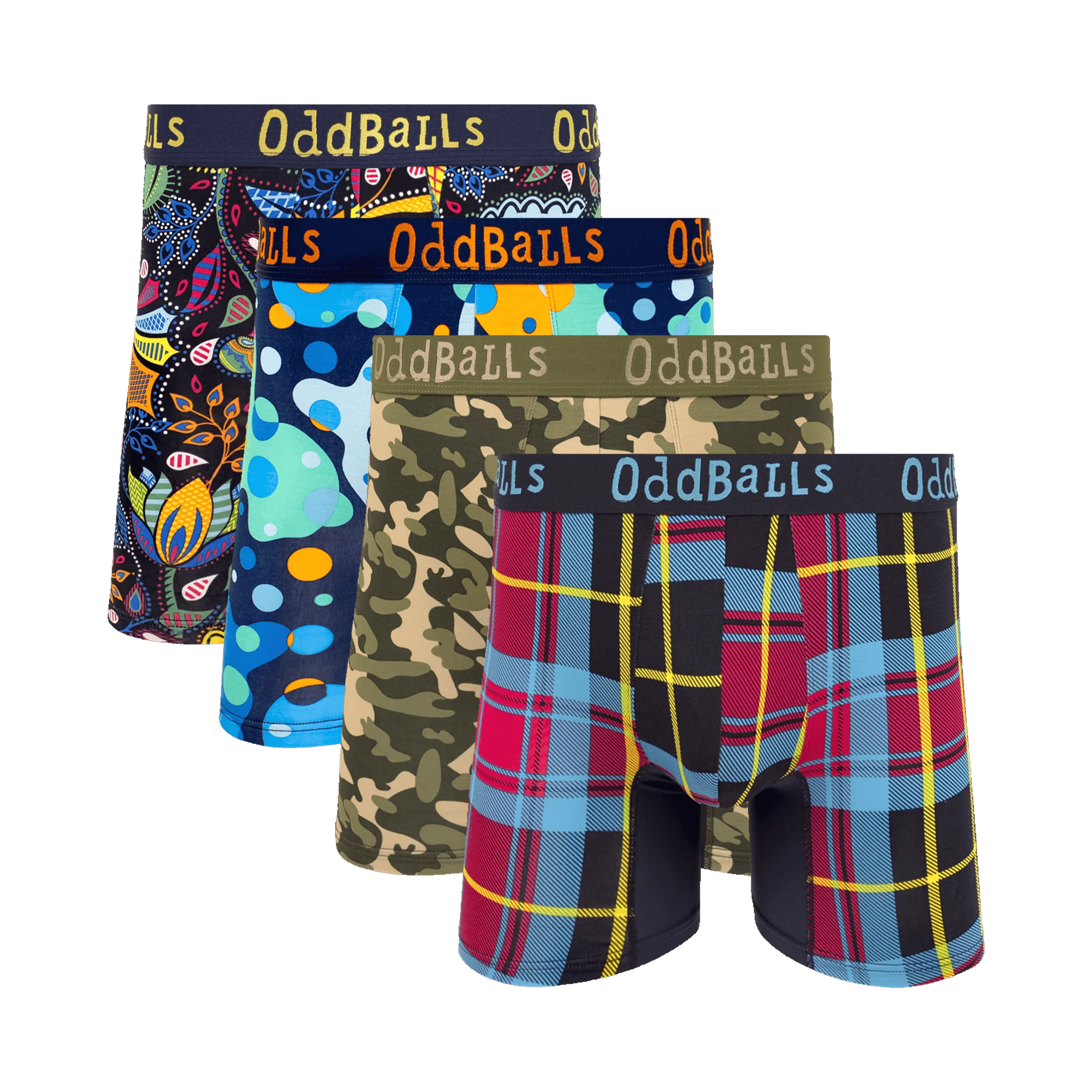 Summit Bundle - Mens Bamboo Boxer Shorts 4 Pack Bundle