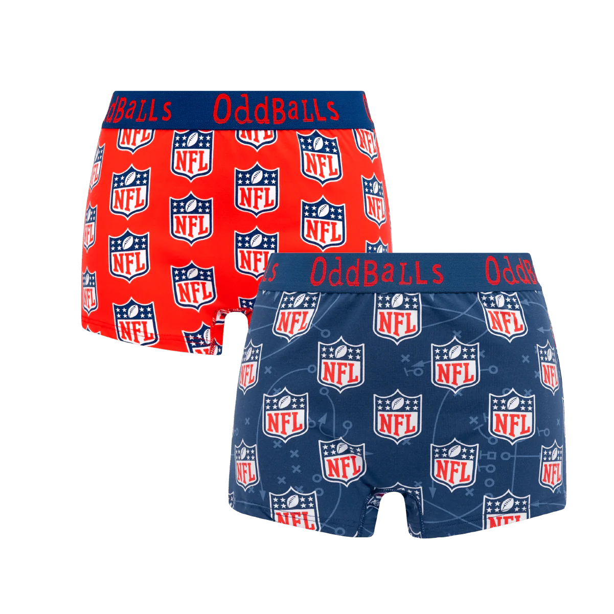 The NFL Touchdown Bundle - Ladies Boxer Shorts 2 Pack Bundle
