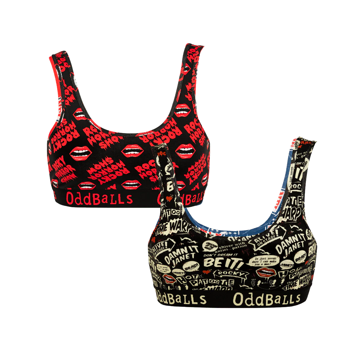 The Rocky Horror Show Bundle - Ladies Bralette 2 Pack