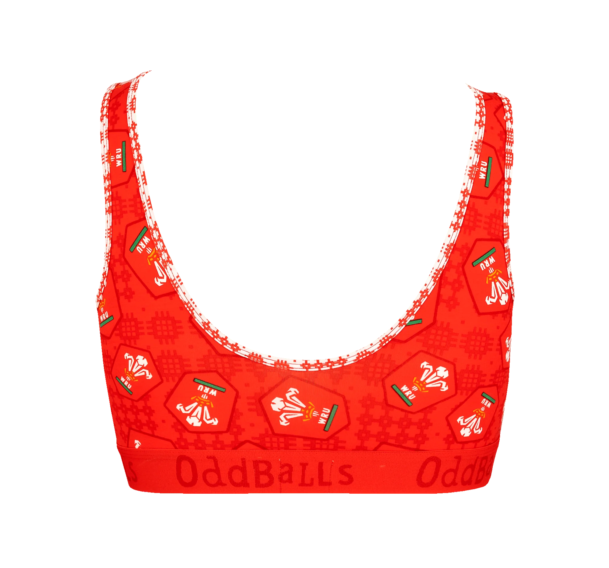 Welsh Rugby Union Home 25 - Ladies Bralette - Image 2