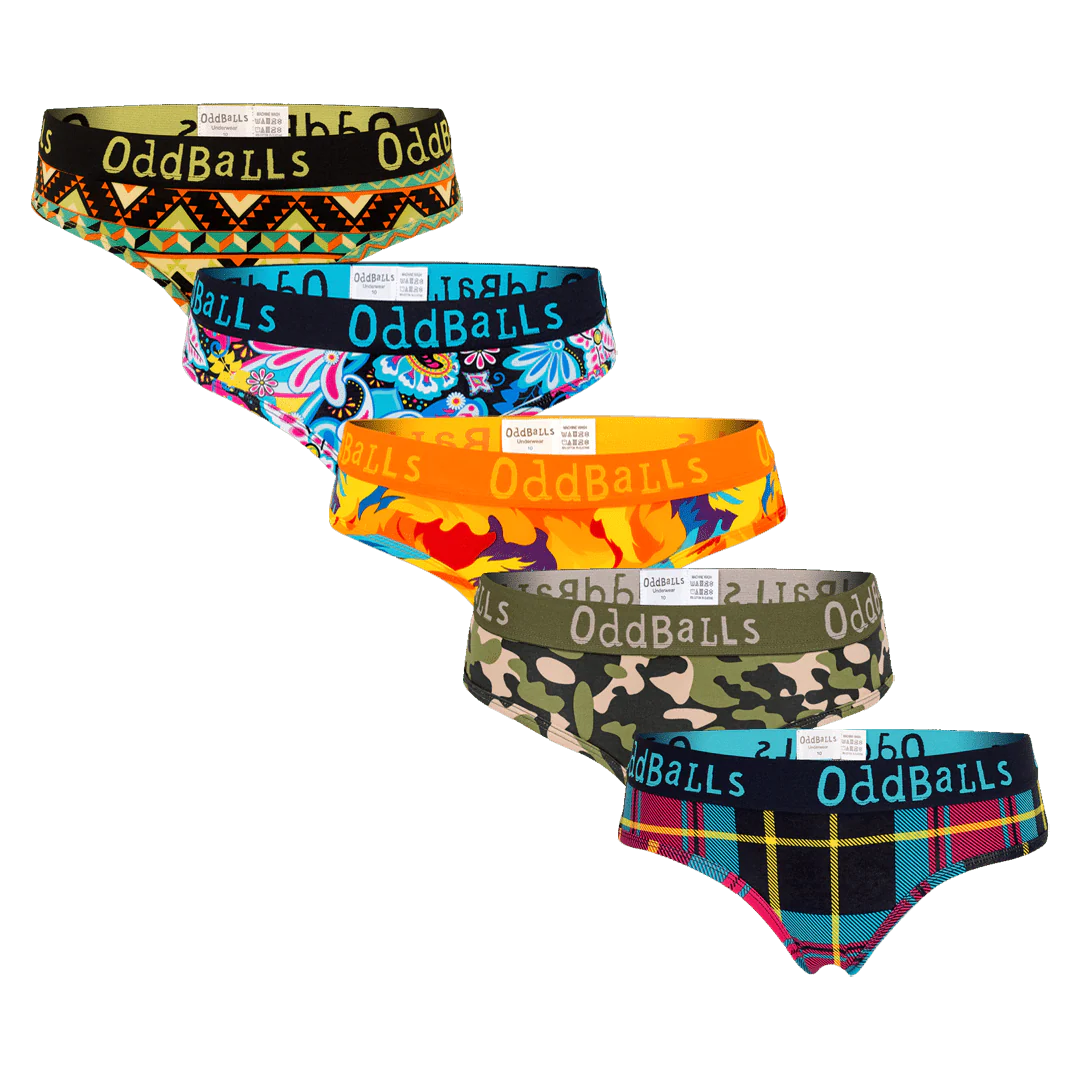 Wild Bloom Bundle - Ladies Briefs 5 Pack Bundle