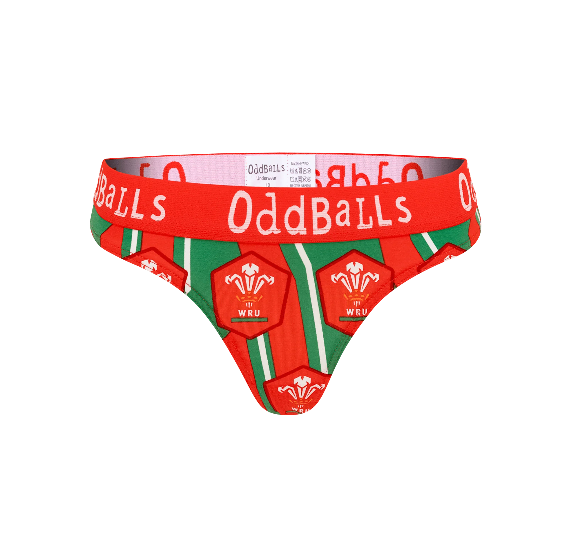 Welsh Rugby Union Alternate - Ladies Thong - Image 2