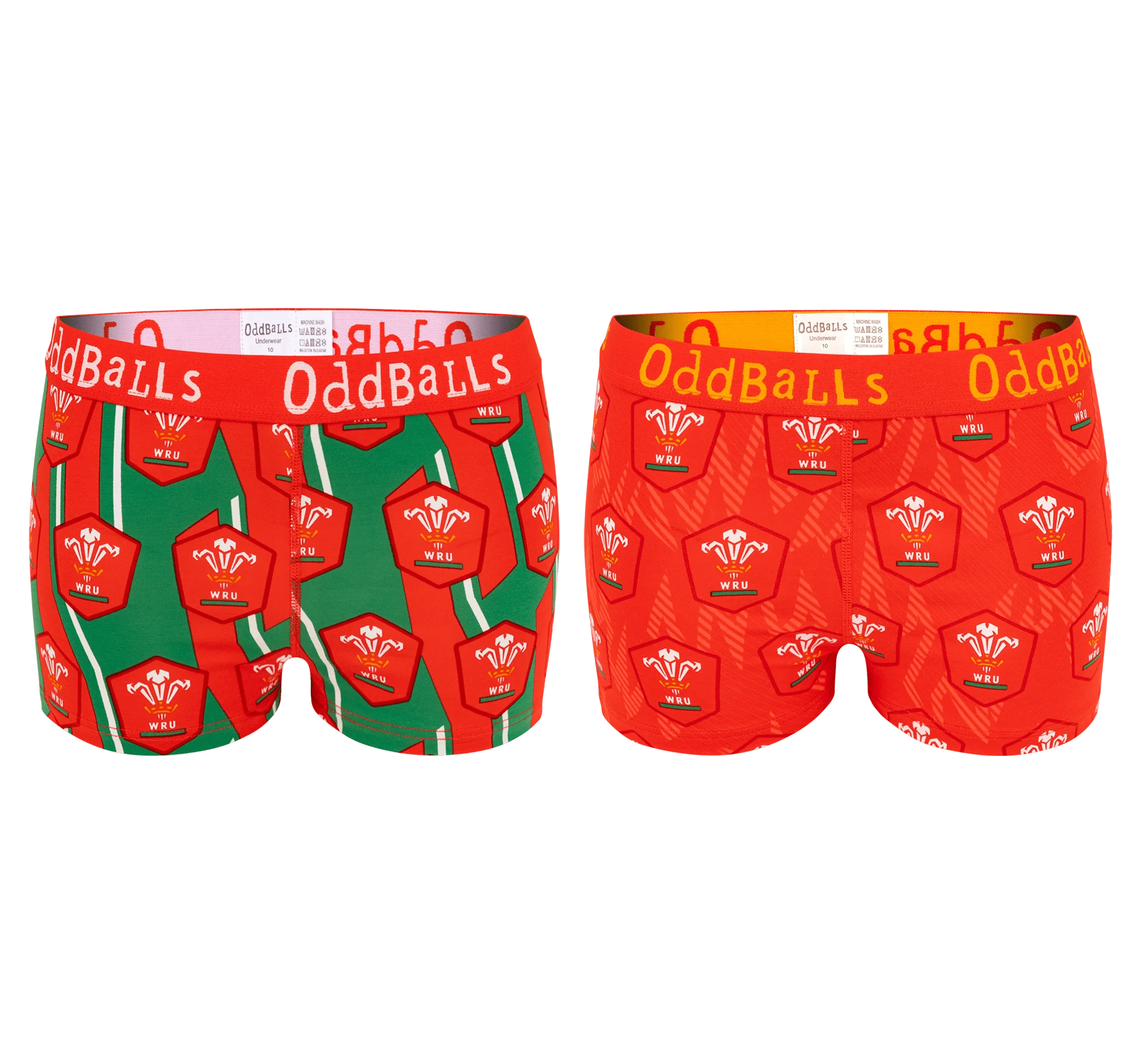 Welsh Rugby Union Bundle - Ladies Boxer Shorts 2 Pack Bundle