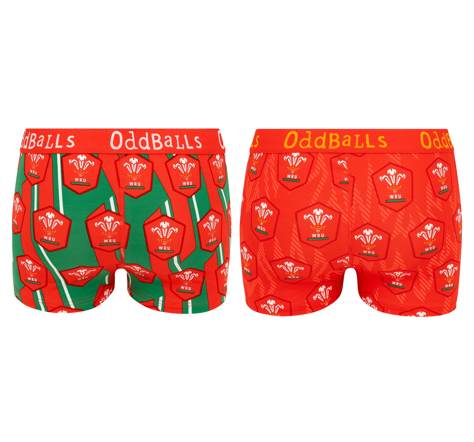 Welsh Rugby Union Bundle - Ladies Boxer Shorts 2 Pack Bundle - Image 2