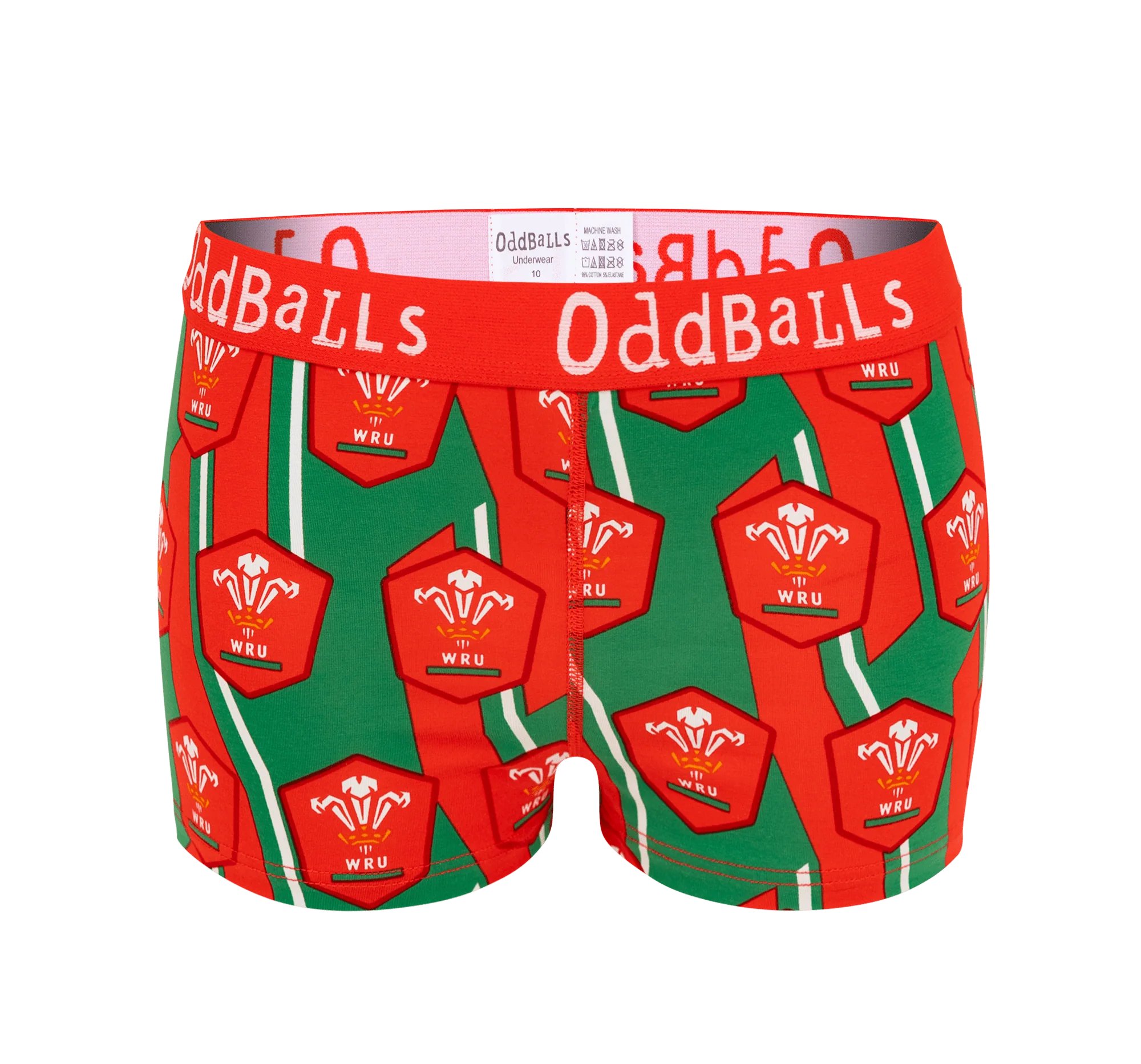 Welsh Rugby Union Bundle - Ladies Boxer Shorts 2 Pack Bundle - Image 3
